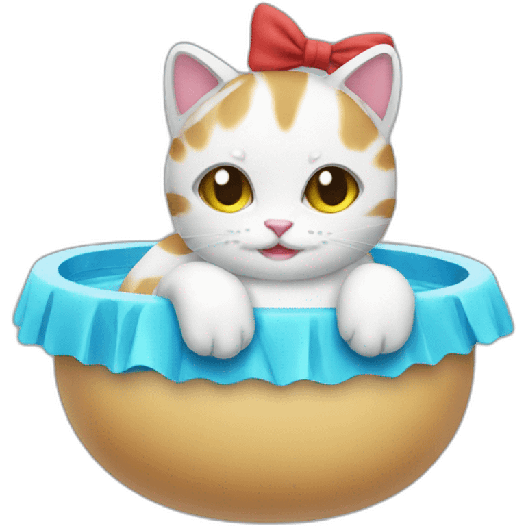 swim suits cat maid emoji