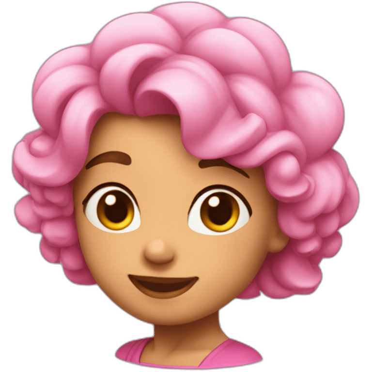 Uma rosa sorrindo emoji