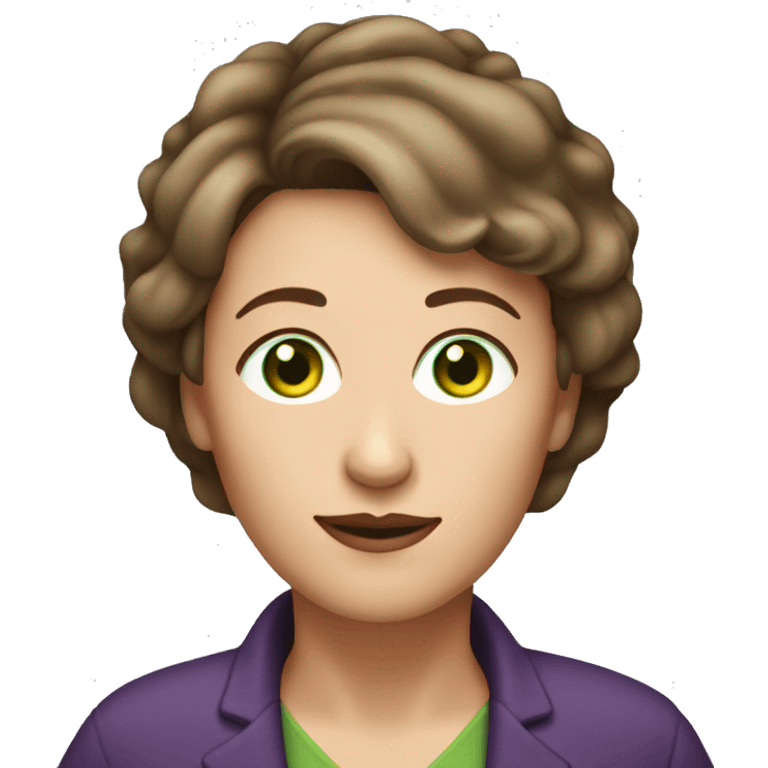 Woman age 52 with green eyes and short brown hair with hilites  emoji