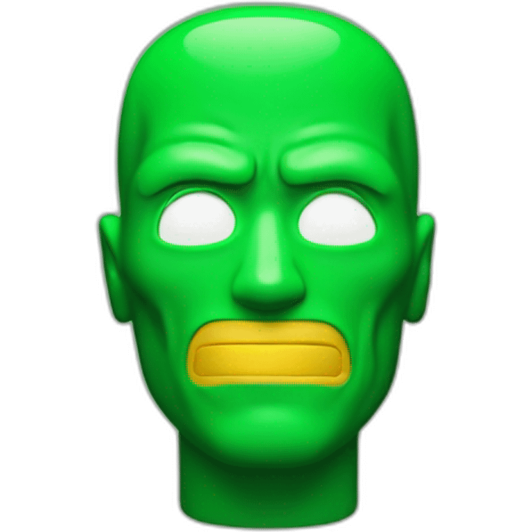 a green radioactive man emoji