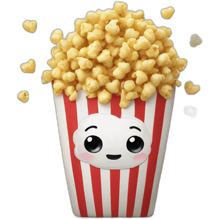 popcorn love emoji