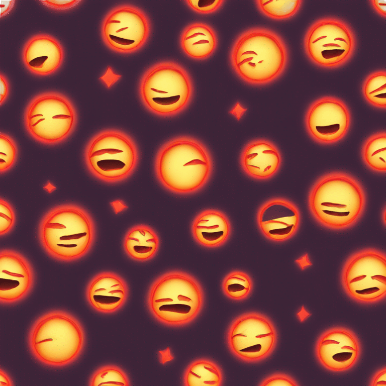 3 red suns emoji