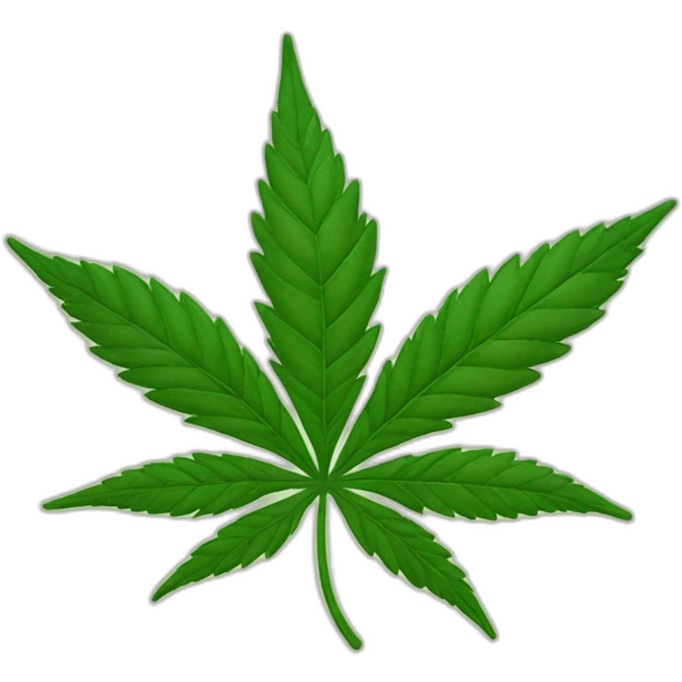 marijuana leaf, happy face emoji in the left bottom corner emoji