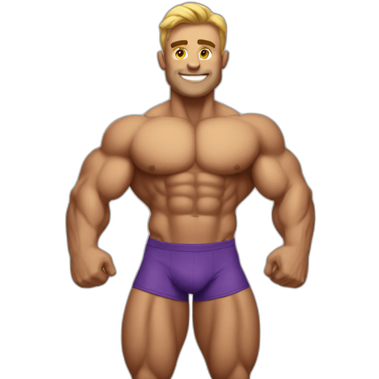 bodybuilder guy emoji