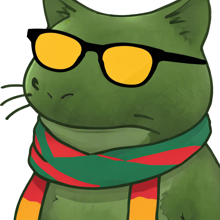 Cat with sunglasses emoji