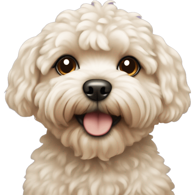 Maltipoo dog emoji