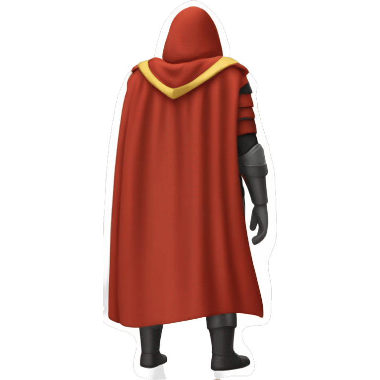 red hero cape back view emoji