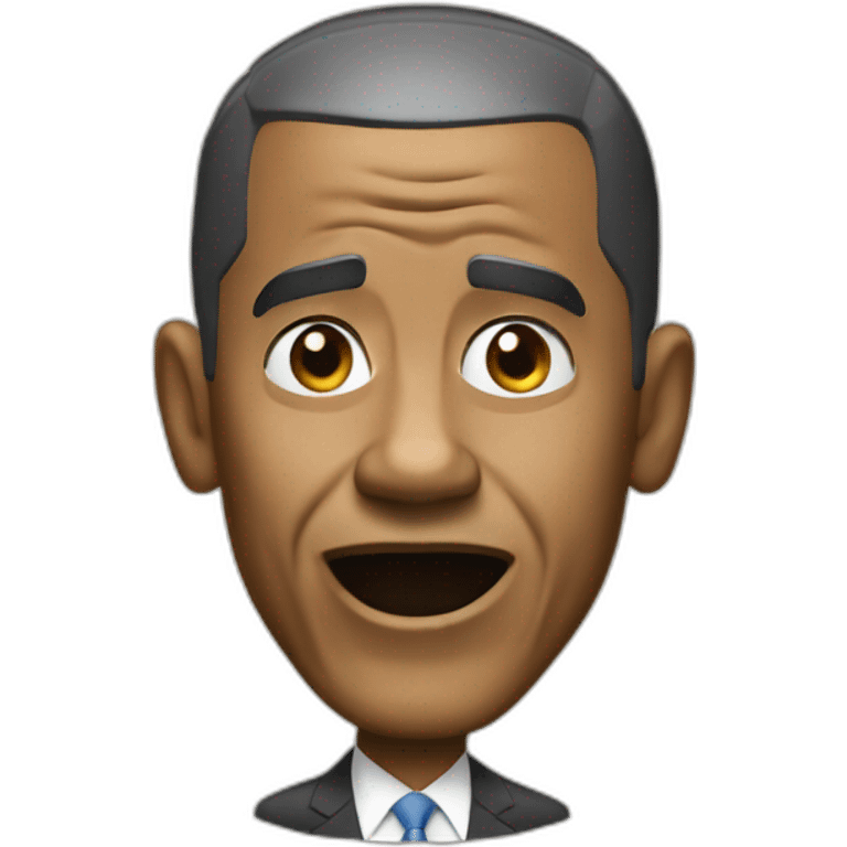 Barak Obama surprised emoji