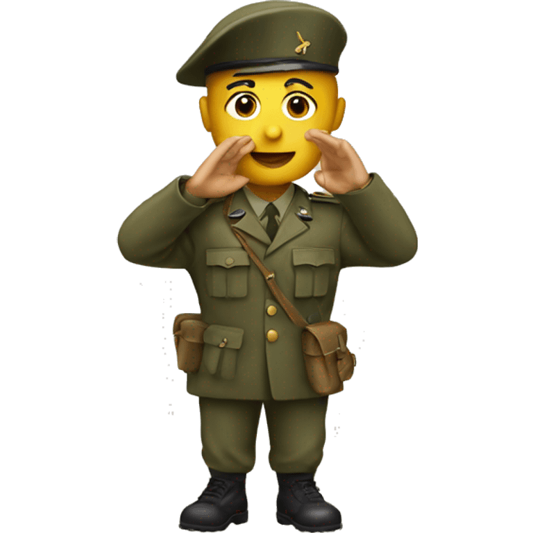 world war 2 soldier saluting  emoji