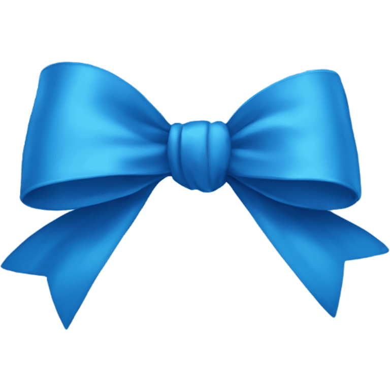 blue bow emoji