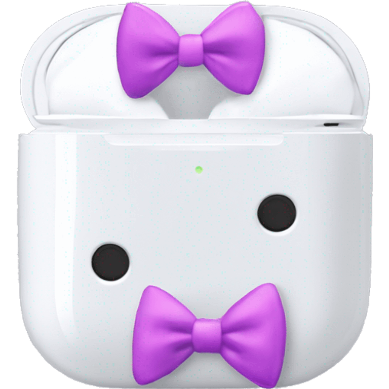 AirPod maxes with bows  emoji