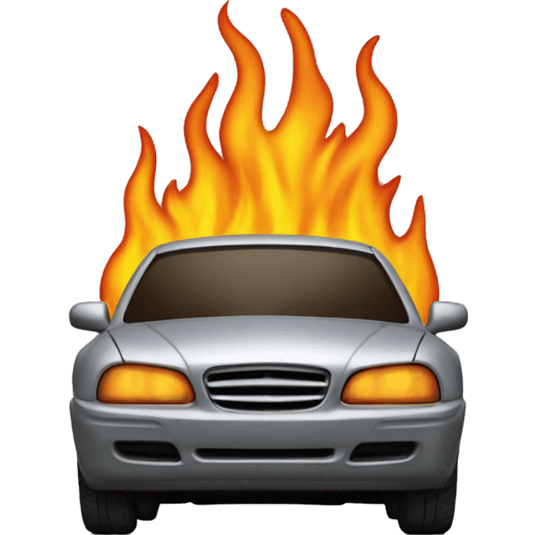 car on fire emoji