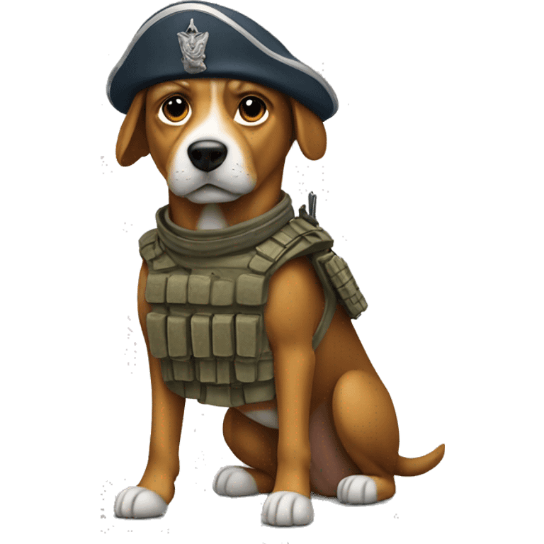 Dog soldier emoji