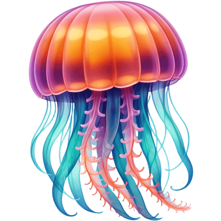 A flower-like jellyfish emoji