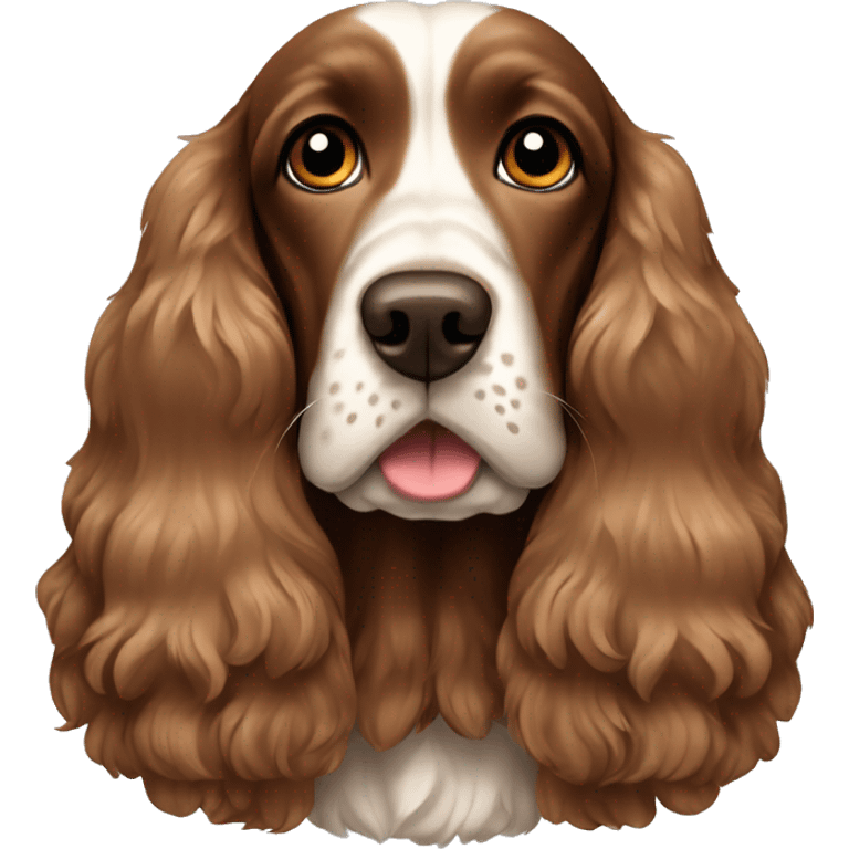 brown english cocker spaniel emoji