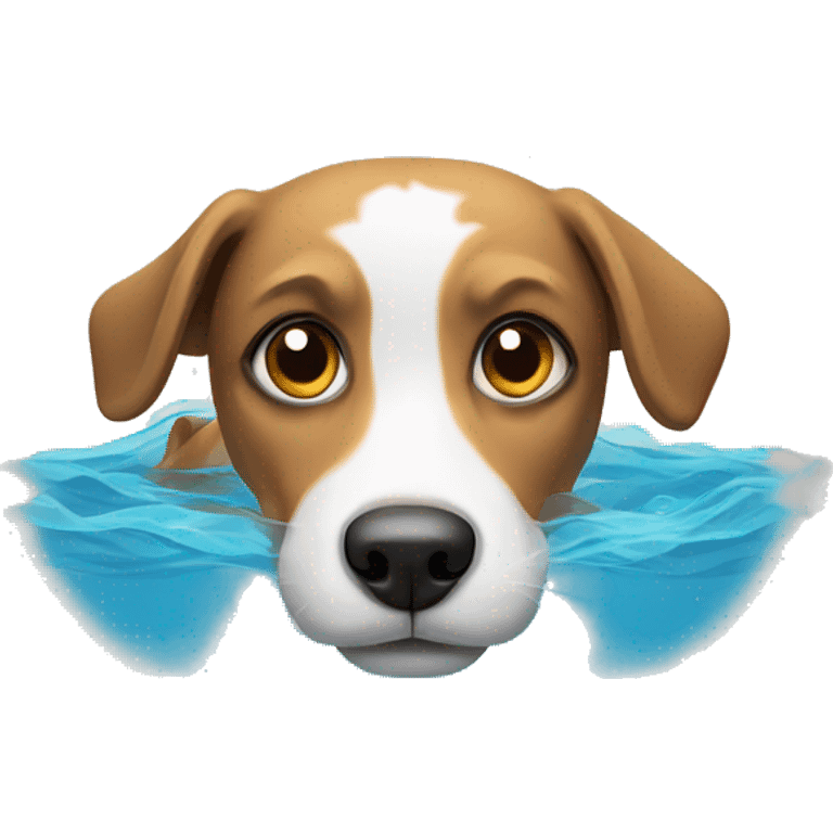 Dog swimming emoji