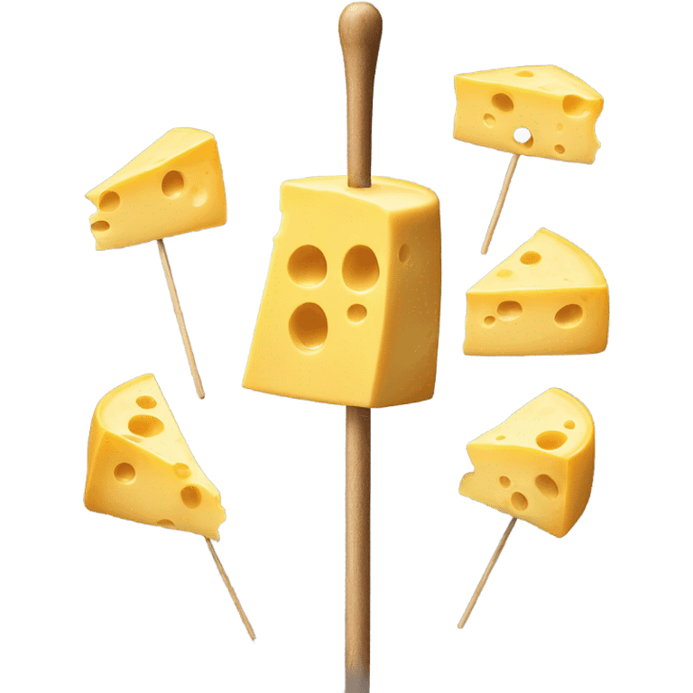 Giant cheese on a stick emoji