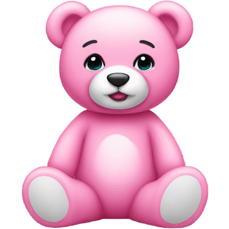 coquette pink teddy bear  emoji