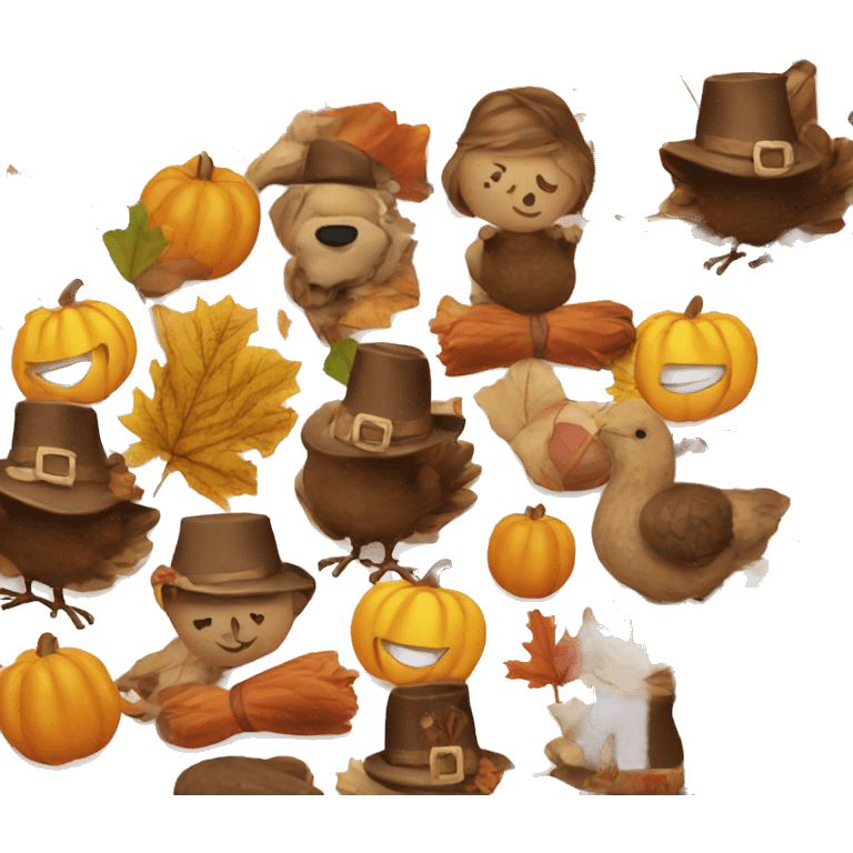 Happy thanksgiving emoji