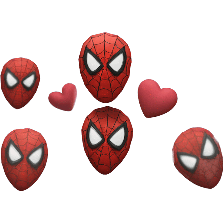 Spider-Man in a heart emoji