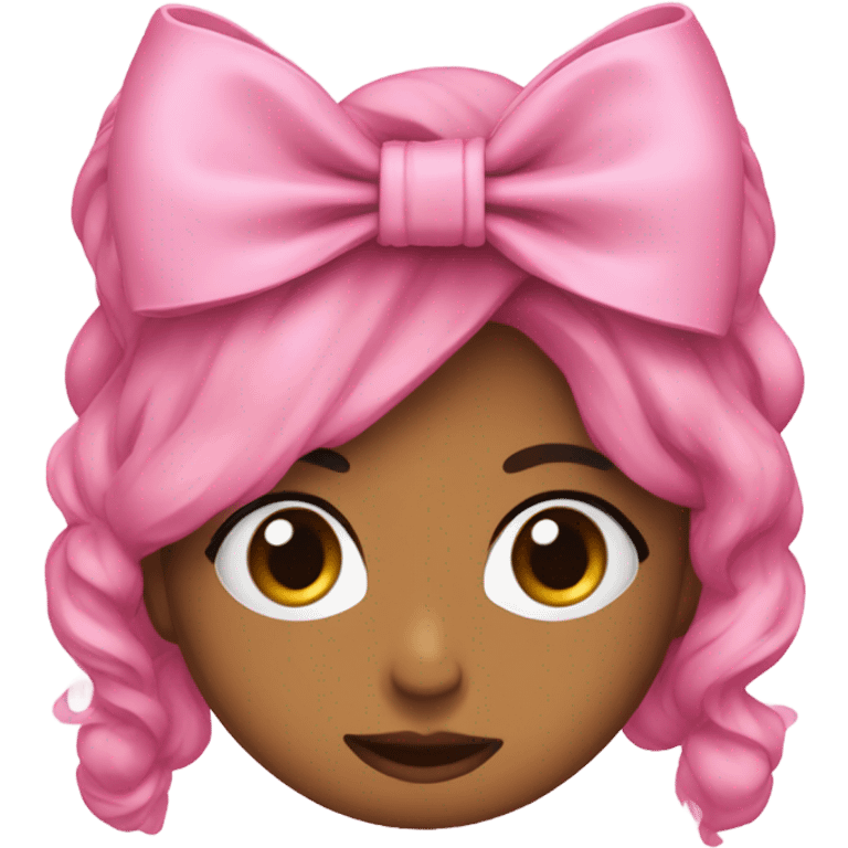 Humaira pink bow emoji