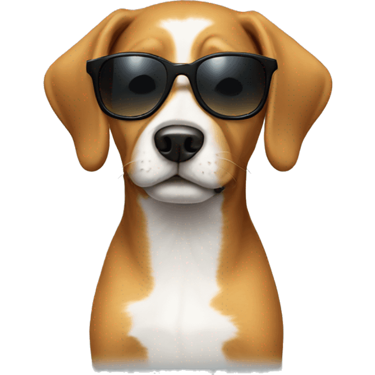 Dog with sunglases emoji