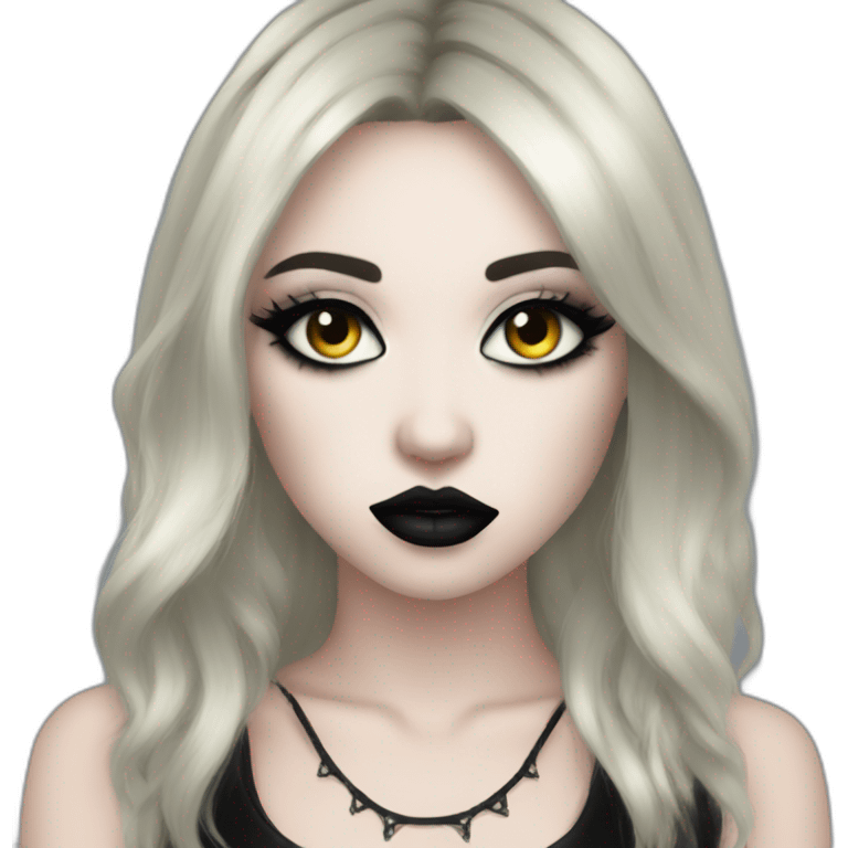 Goth metalcore makeup emoji