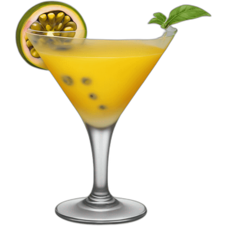 Martini passion fruit cocktail emoji