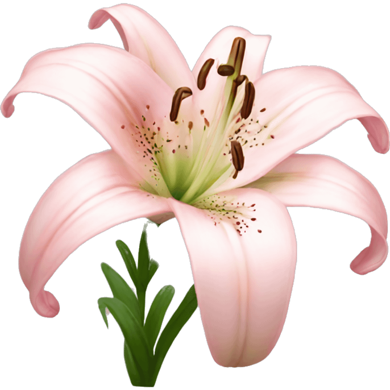 light pink lilium emoji