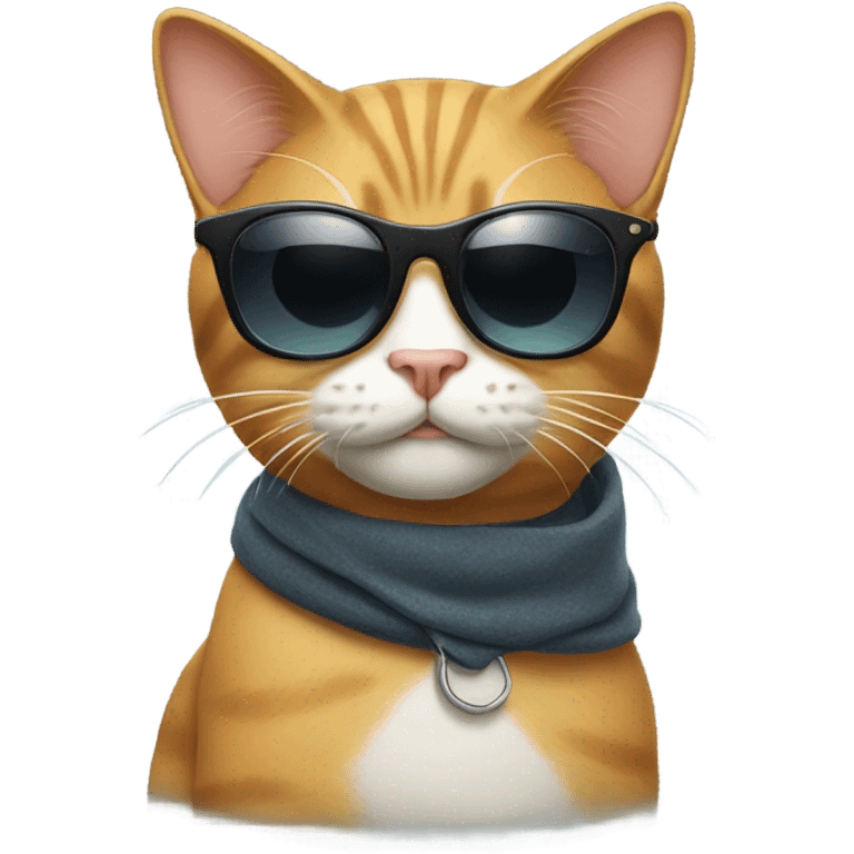 Cat with sunglasses emoji