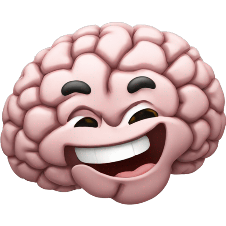 Brain laughing  emoji