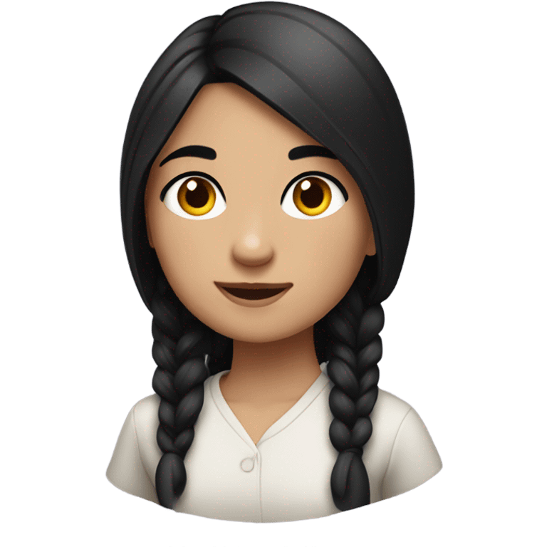 Crazy Serbian girl with a black hair emoji