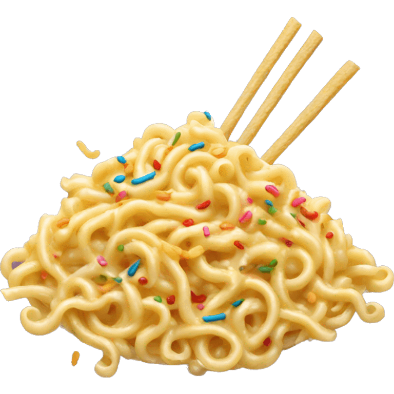 noodles with sprinkles  emoji