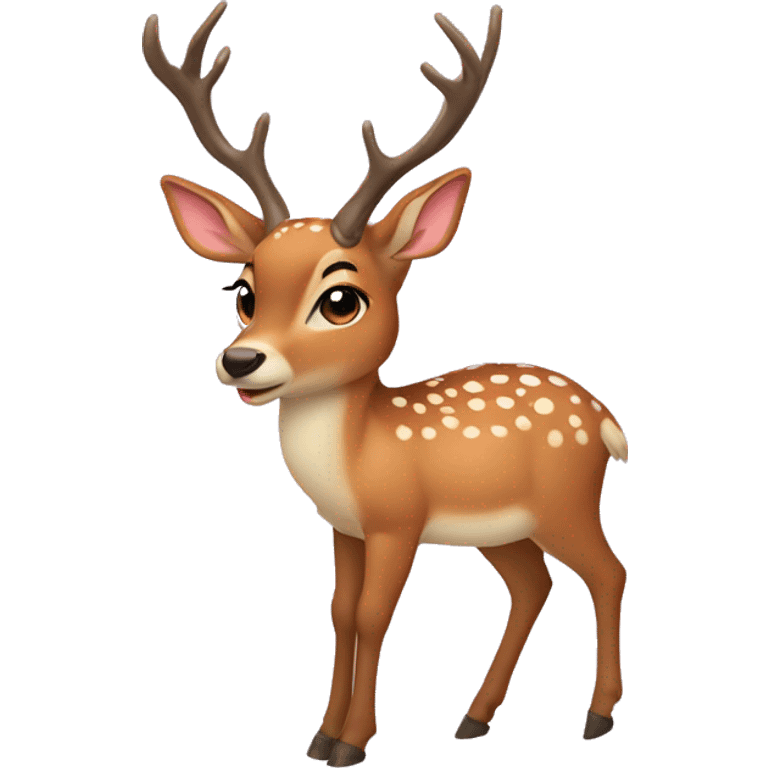 Coquette deer emoji