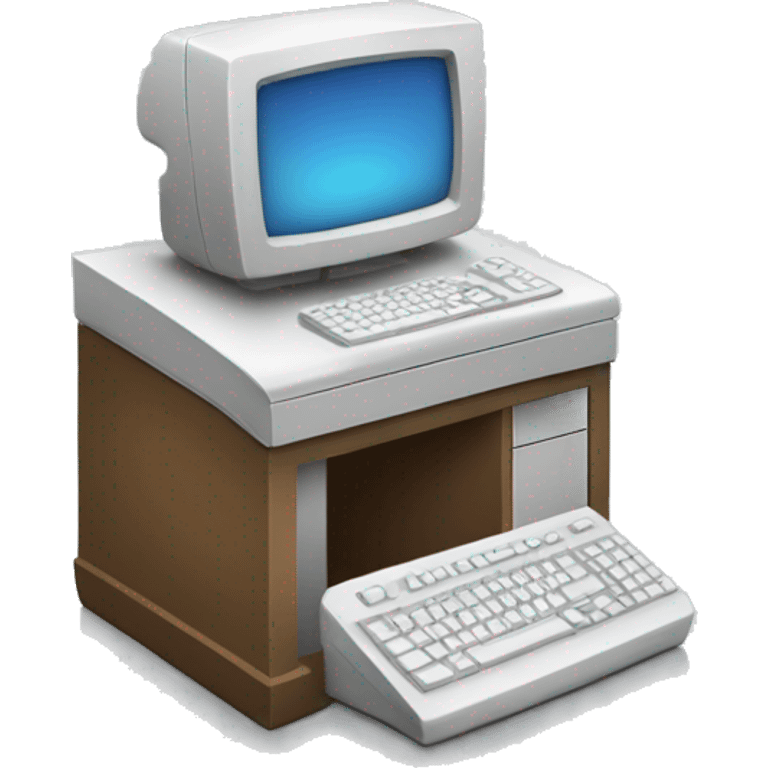 Computer with cursor emoji