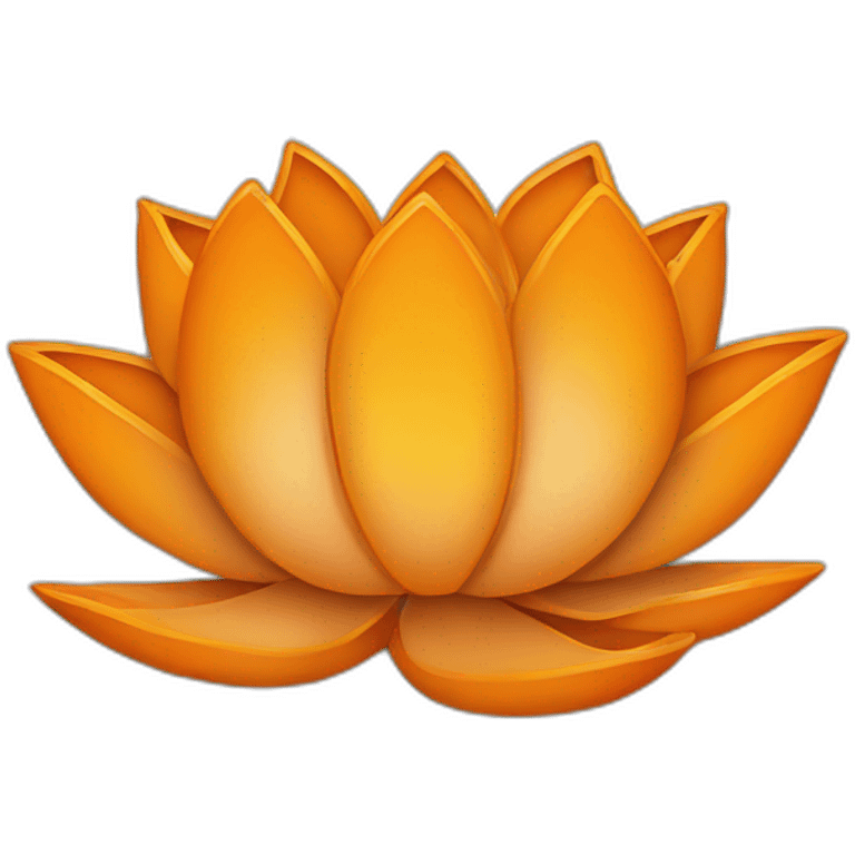 Bjp orange lotus emoji