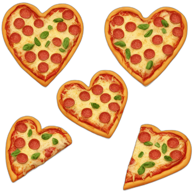 Heart pizza emoji