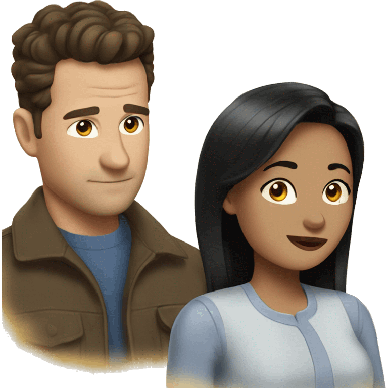 Monica and chandler  emoji