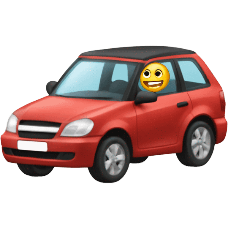 Persona dando una vuelta de carro emoji