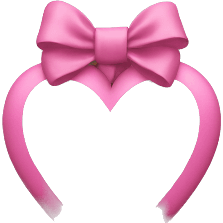 a white heart with a pink bow emoji