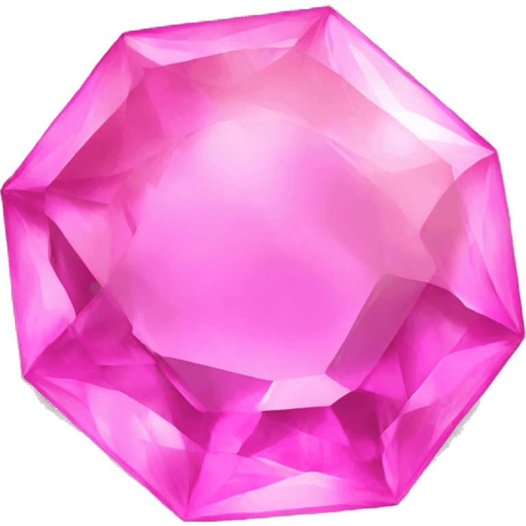 Pink gem stone emoji