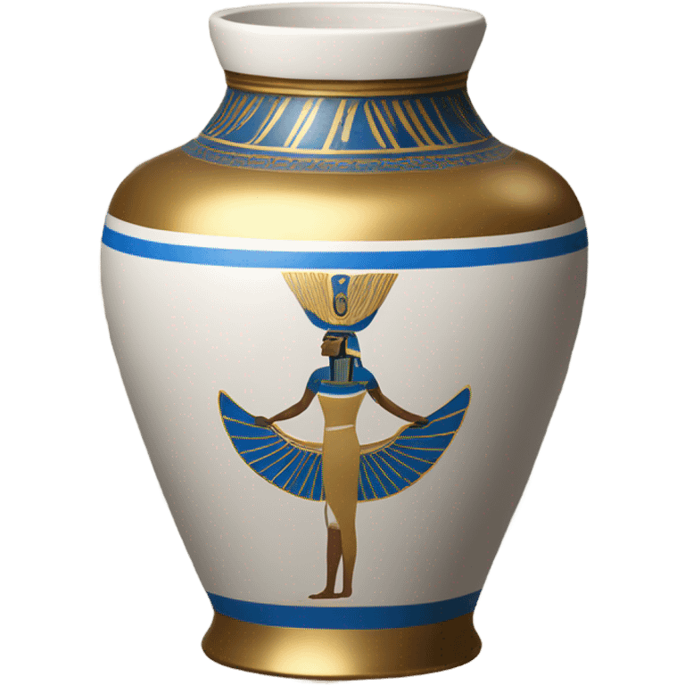 jar gold white blue egypt emoji