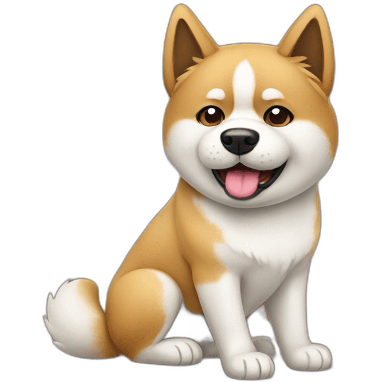 Funny akita emoji