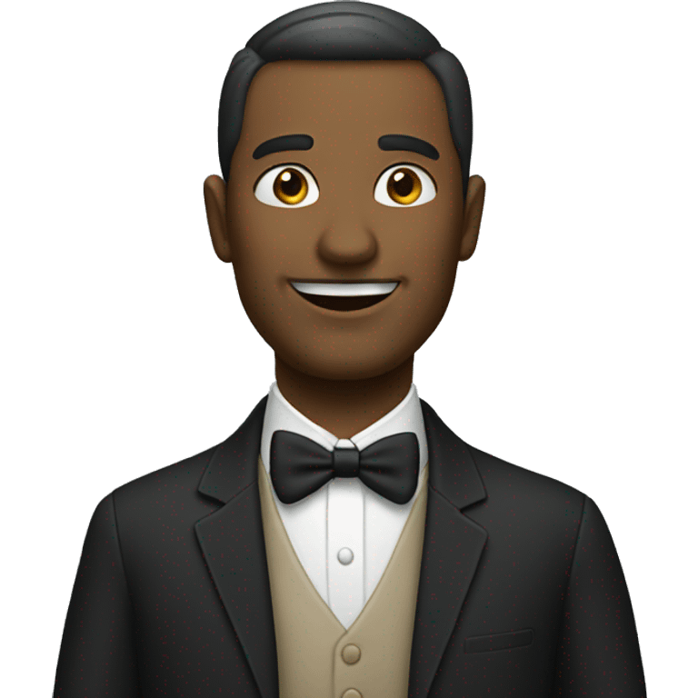 Gentleman, white man emoji