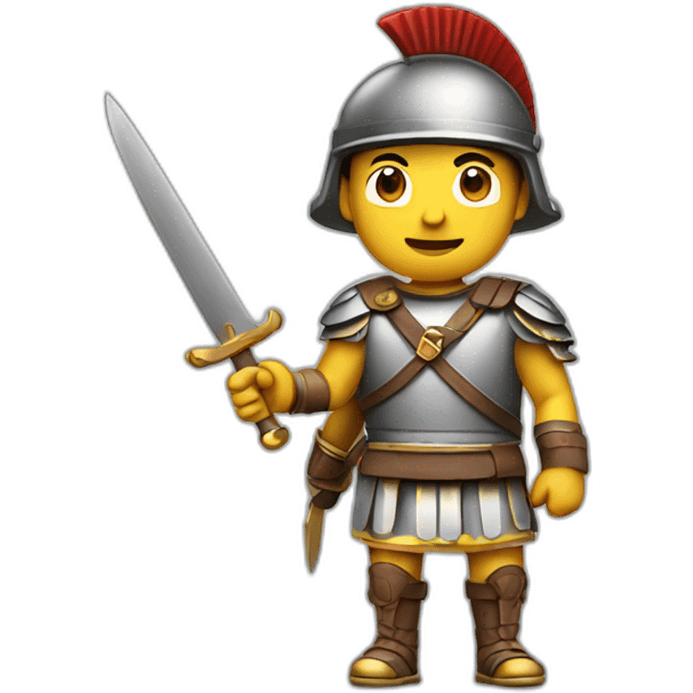 Roman soldier with knife emoji