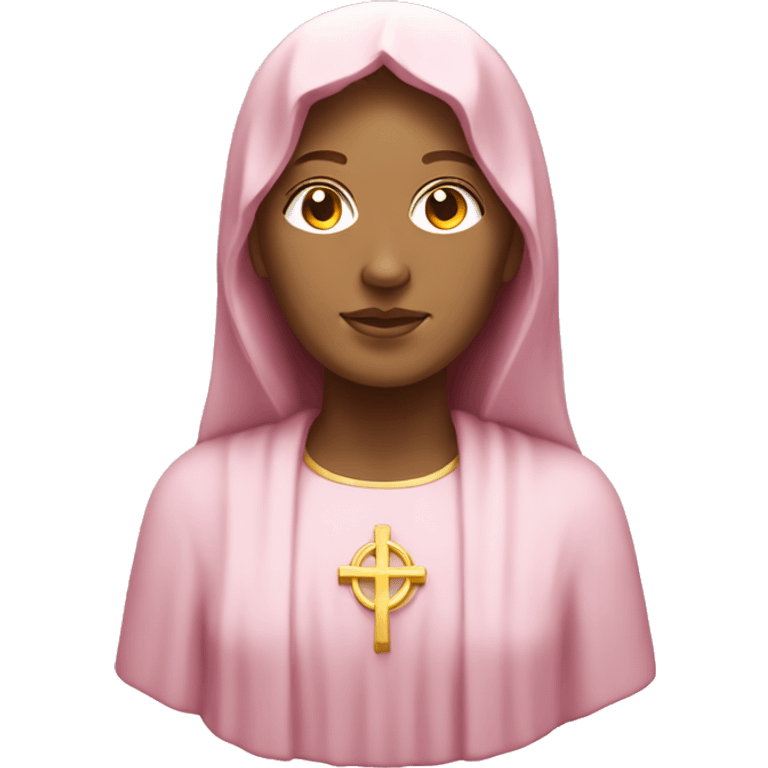 Light pink mother Mary statue emoji