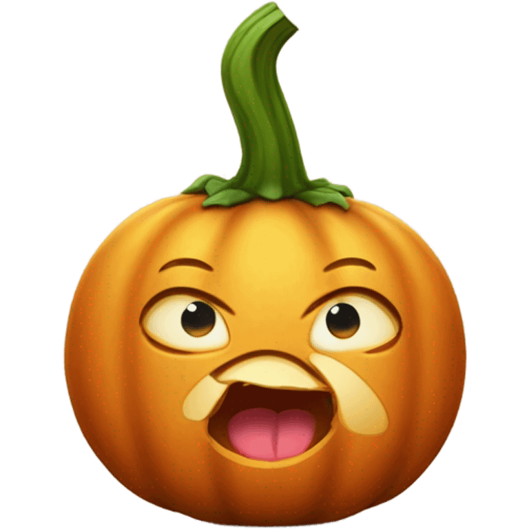 A kissy face but it’s a pumpkin, like “good night, pumpkin” emoji