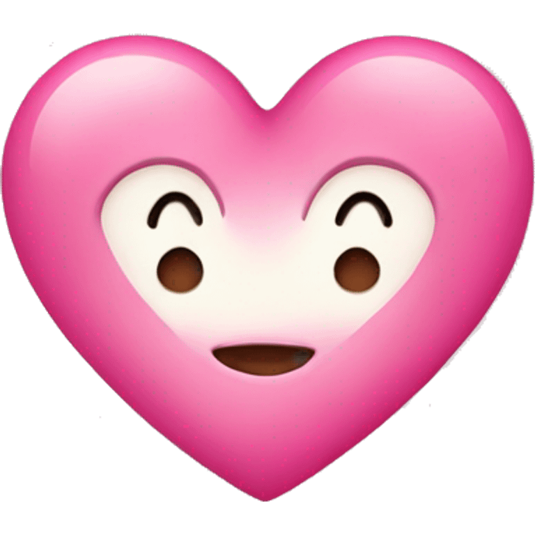 Cute pink heart emoji