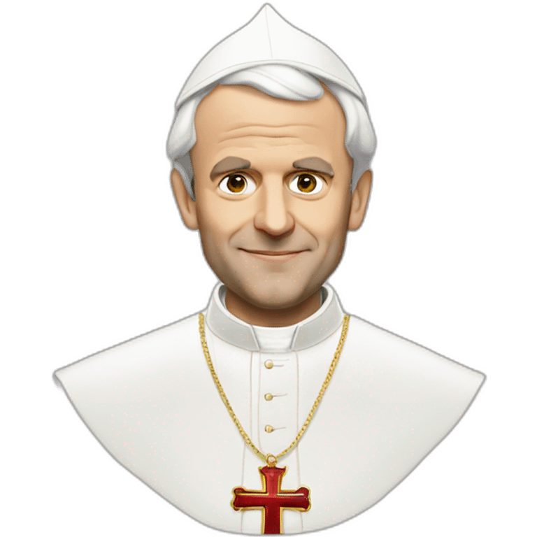 macron pope emoji