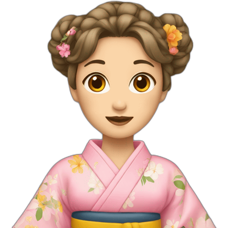 Filles en kimono emoji